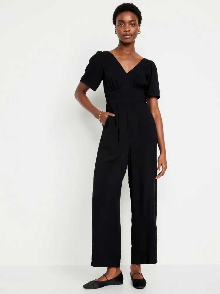 Old navy black jumpsuit on sale