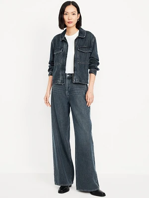 Compare HIGH-WAISTED Z1975 CROPPED WIDE LEG JEANS | Mall of America®