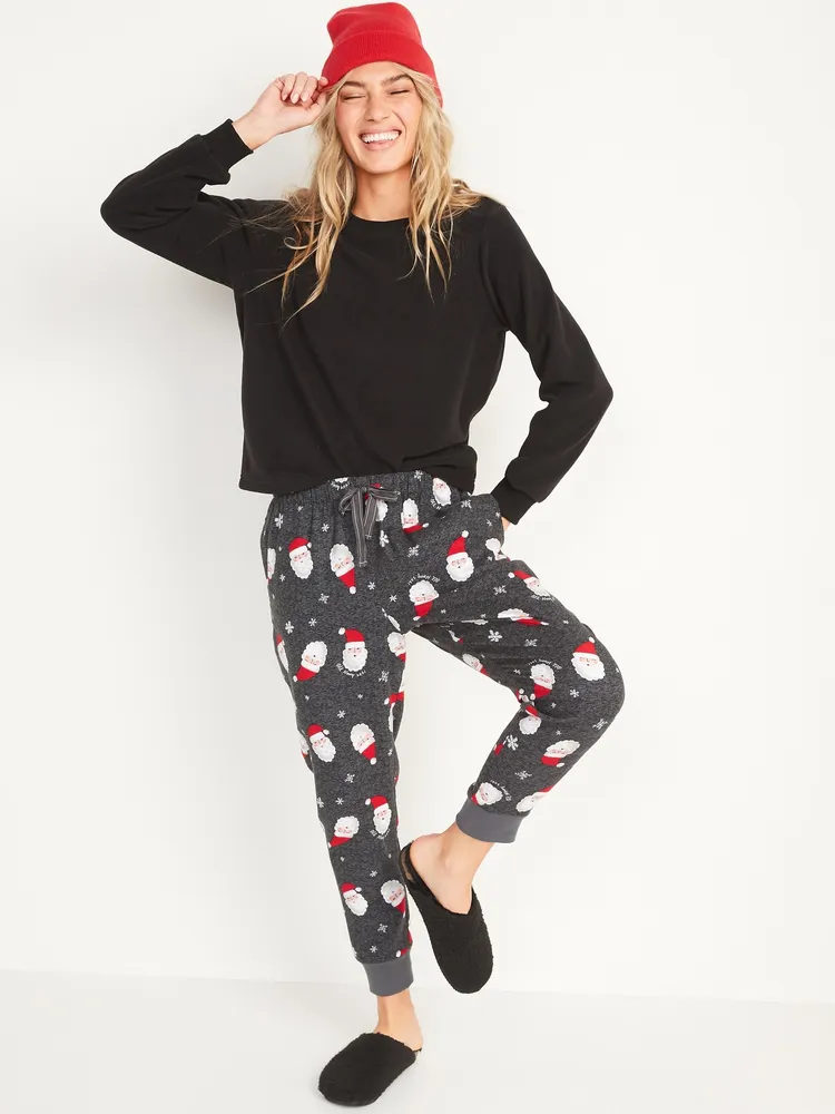 Patterned flannel jogger best sale pajama pants for wome