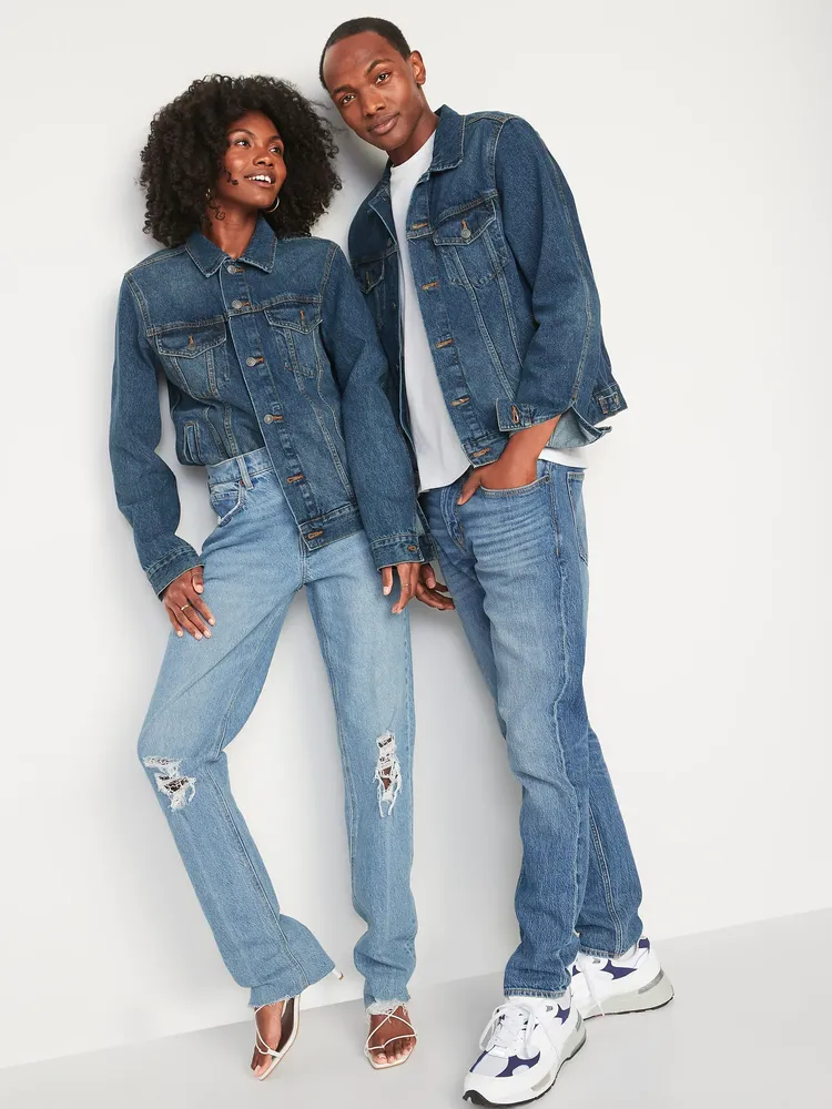 Stretch jean jacket on sale mens