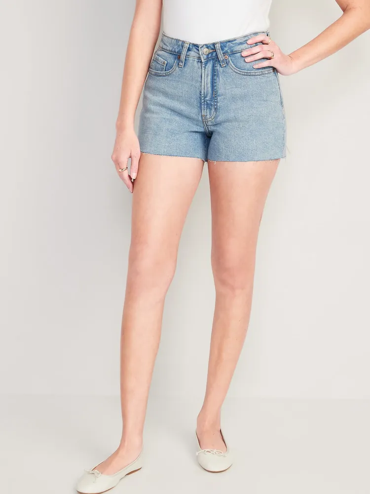 High waisted discount jean shorts canada