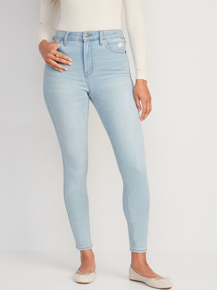 Old navy best sale white rockstar jeggings