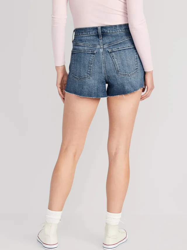 High waisted 2024 denim shorts canada