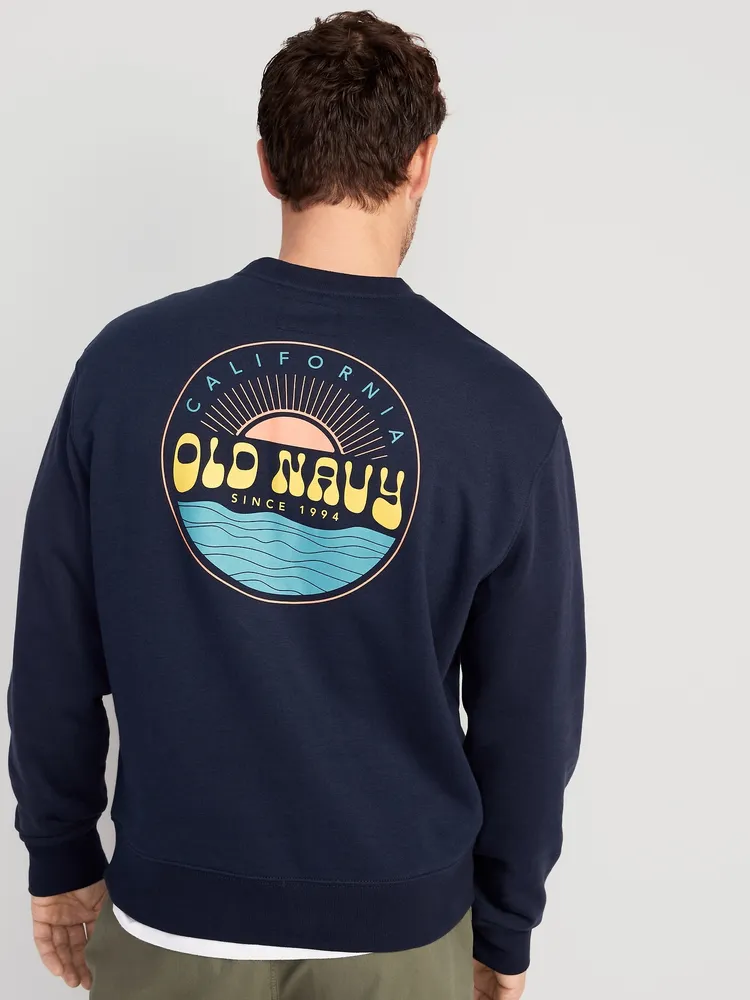 Old Navy Oversized Logo-Graphic Crew-Neck Sweatshirt for Men