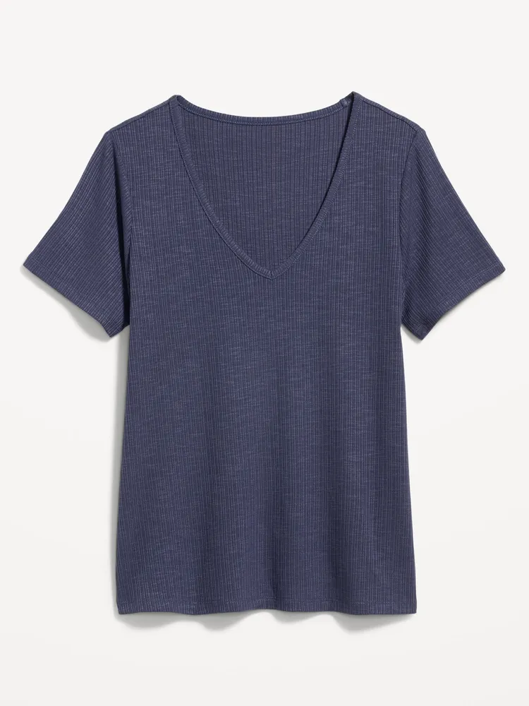 Old Navy Luxe VNeck Ribbed SlubKnit TShirt for Women Bramalea City