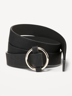 Old Navy Adjustable Faux Textured-Leather Belt for Women