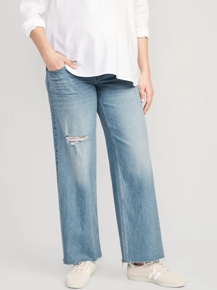 Ripped cut sale off jeans