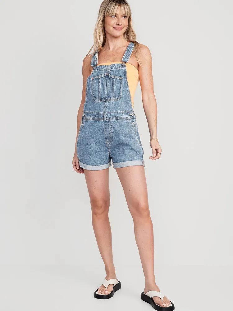 Gap denim 2024 overall shorts