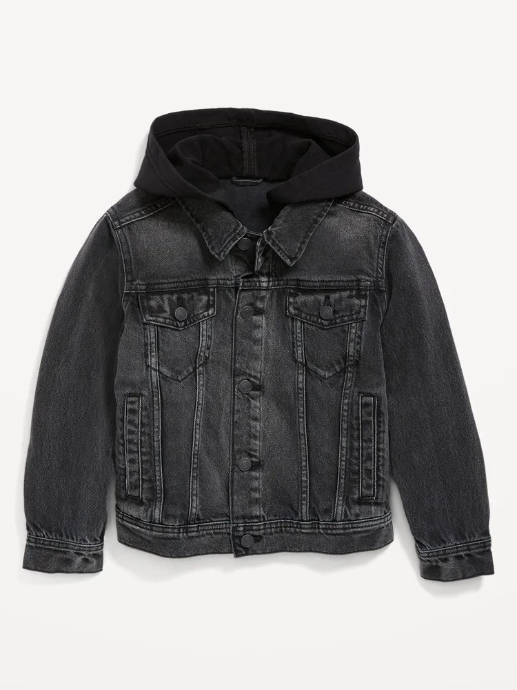 Boys black 2024 denim jacket