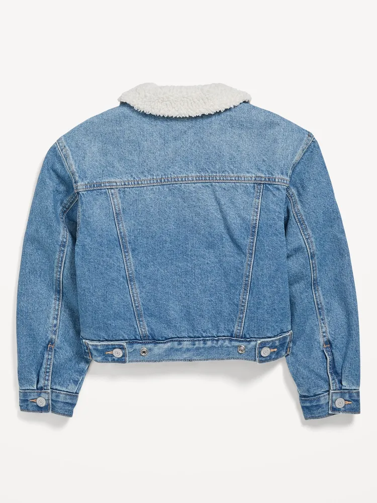 Old navy sherpa denim clearance jacket