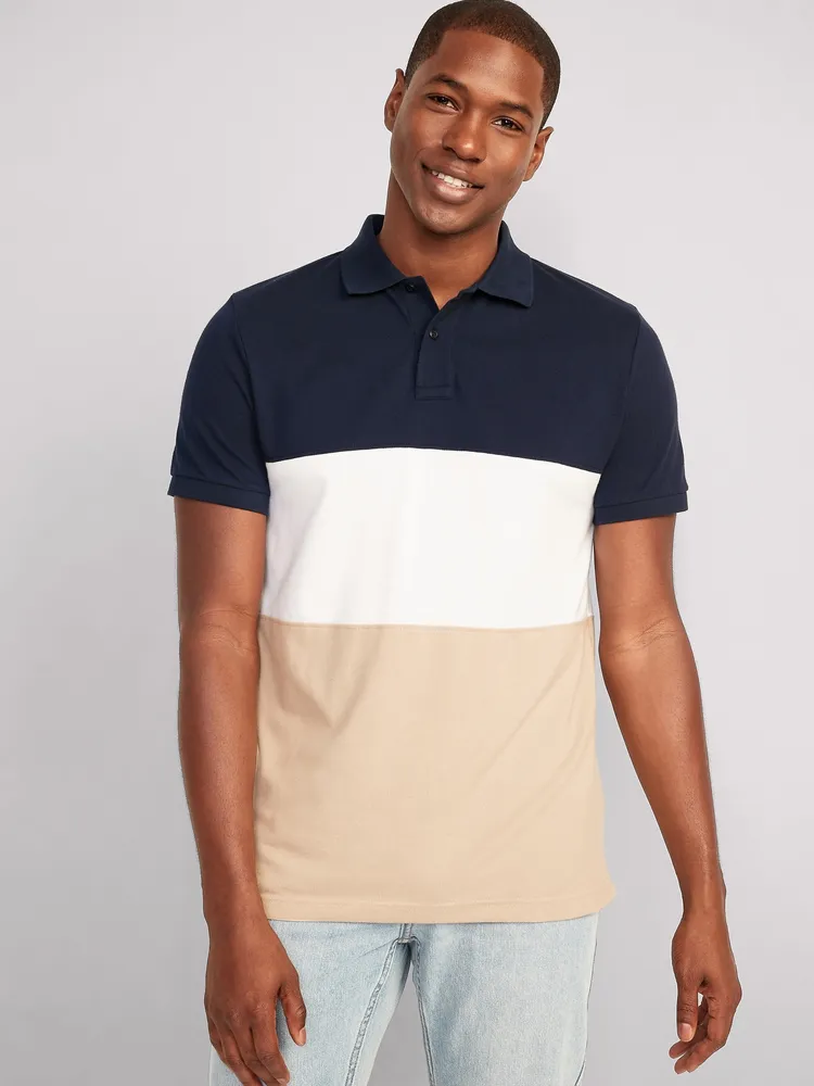 Old Navy Color-Block Classic Fit Pique Polo for Men | Square One