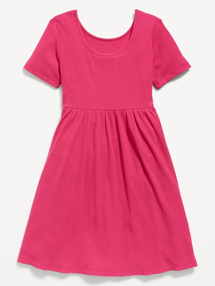 Old Navy Short-Sleeve Rib-Knit Dress for Girls | Galeries de la