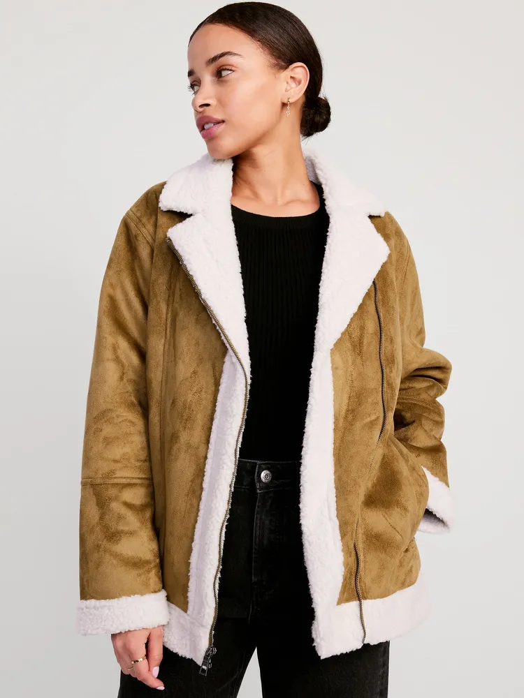 Sherpa on sale womens jacket