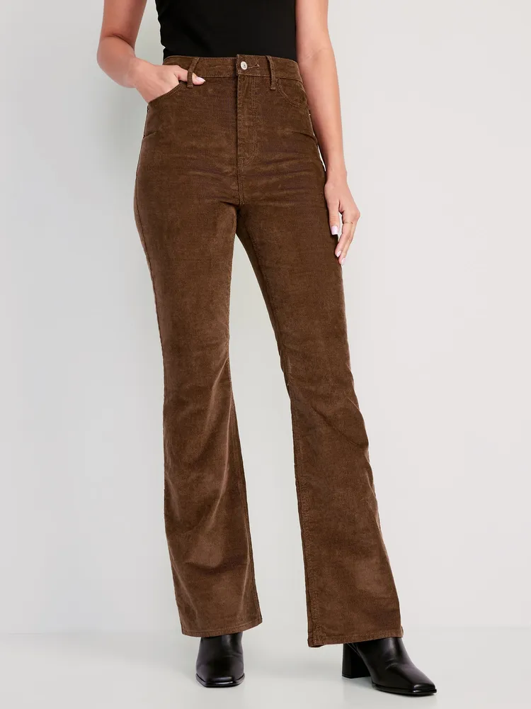 Old Navy Higher High-Waisted Flare Corduroy Pants for Women