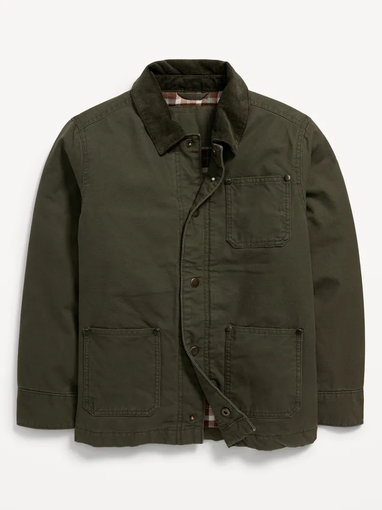 Old Navy Canvas Corduroy Trim Barn Coat for Boys Yorkdale Mall