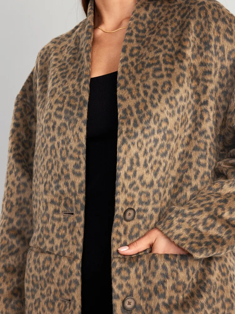 Old navy hotsell leopard cardigan