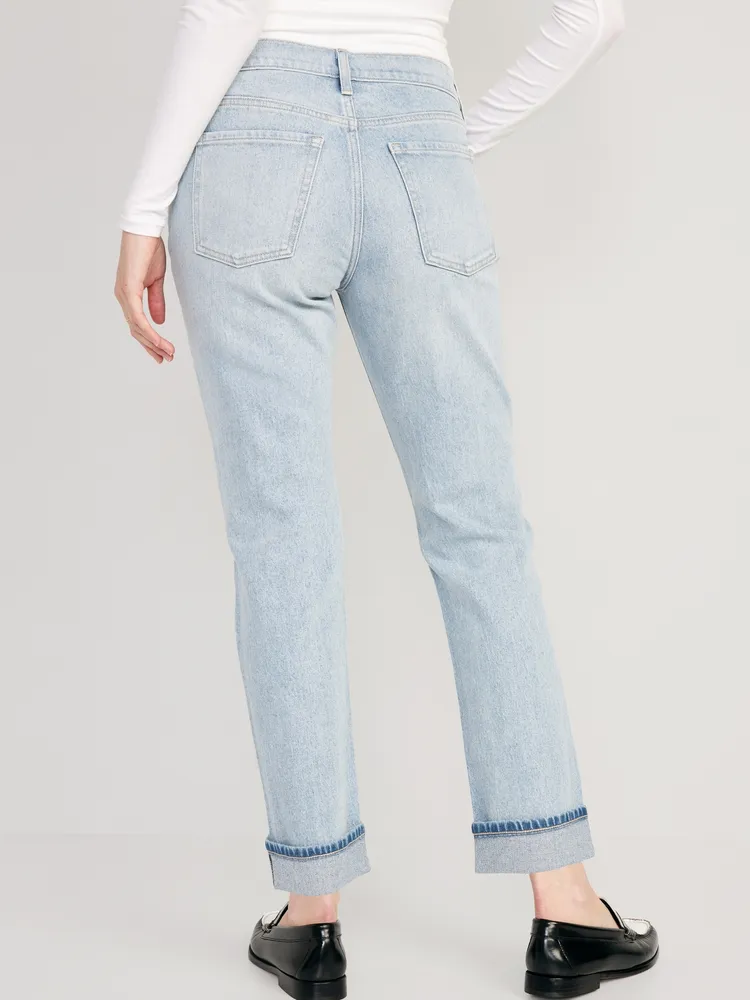 Light blue 2024 cuffed jeans