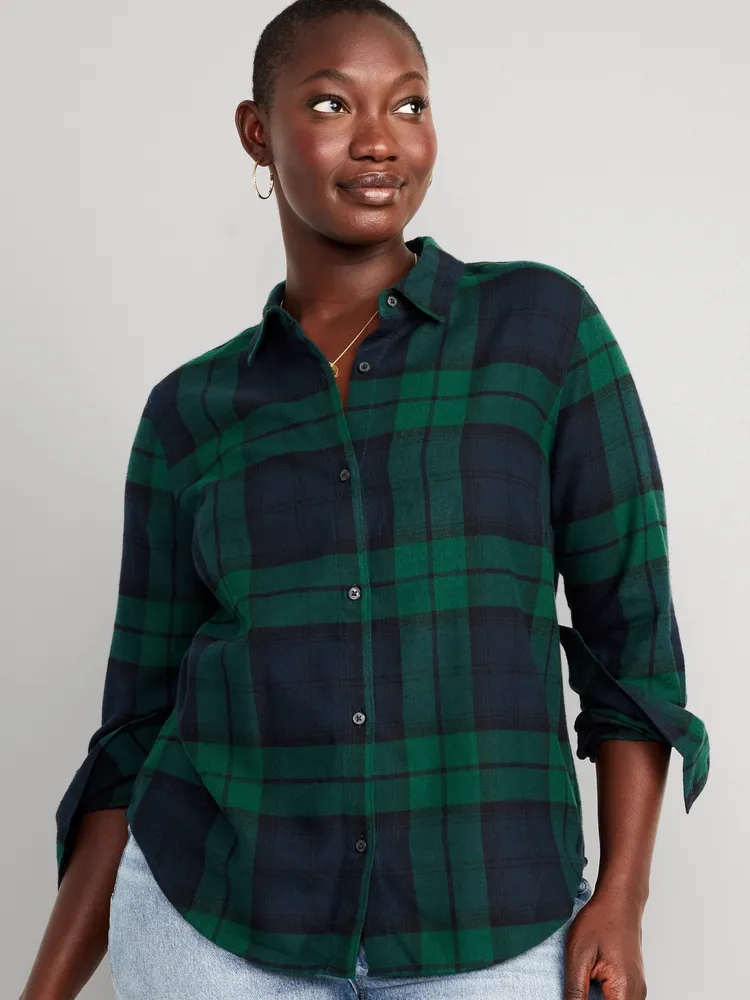 Gap womens sale plaid flannel shirts