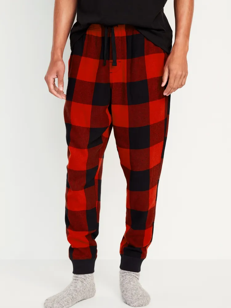 Old Navy Flannel Jogger Pajama Pants for Men Square One