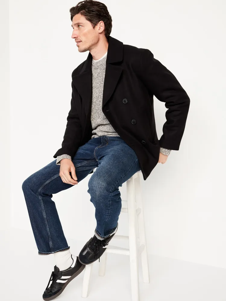 Soft on sale brushed peacoat