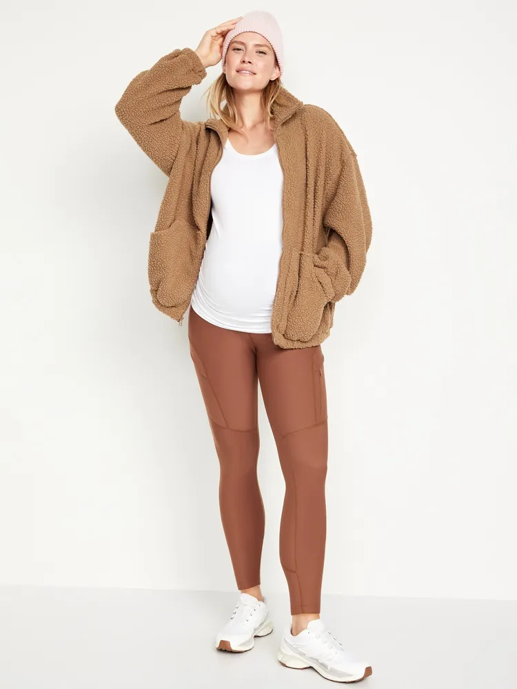 Old Navy Maternity Oversized Full-Zip Sherpa Jacket | Southcentre Mall