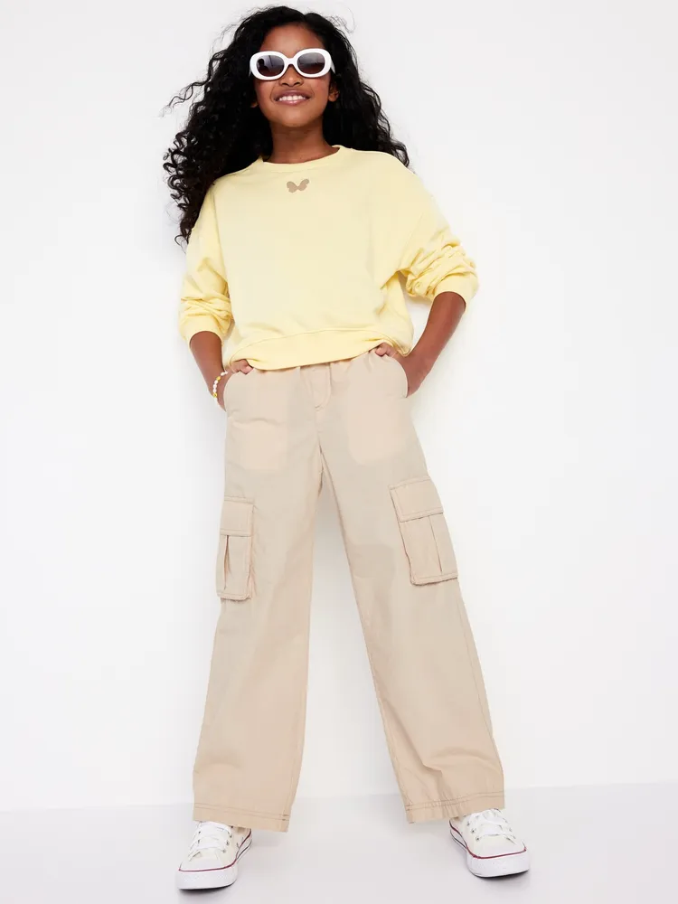 Old Navy Baggy Wide-Leg Cargo Pants for Girls | Hillcrest Mall