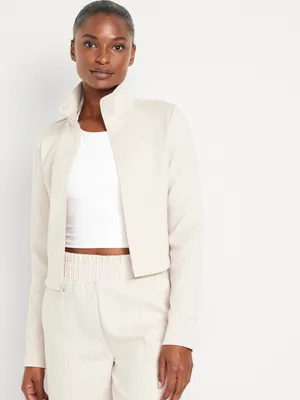 Petite cropped puffer outlet jacket