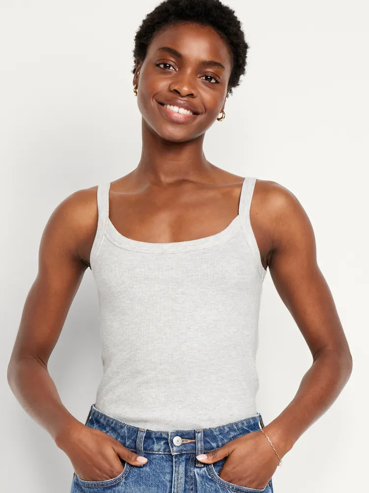 NKNIT rib mini tank top(navy、yellow) Old Navy Fitted Rib-Knit Tank Top | Hillcrest Mall
