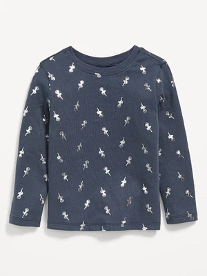 GUESS Printed Waffle Long-Sleeve T-Shirt | Scarborough Town