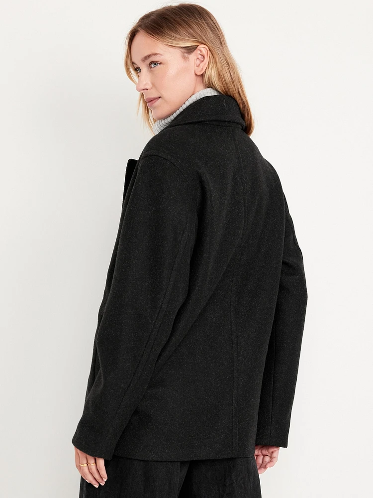 Old Navy Oversized Double-Breasted Pea Coat | Hillcrest Mall