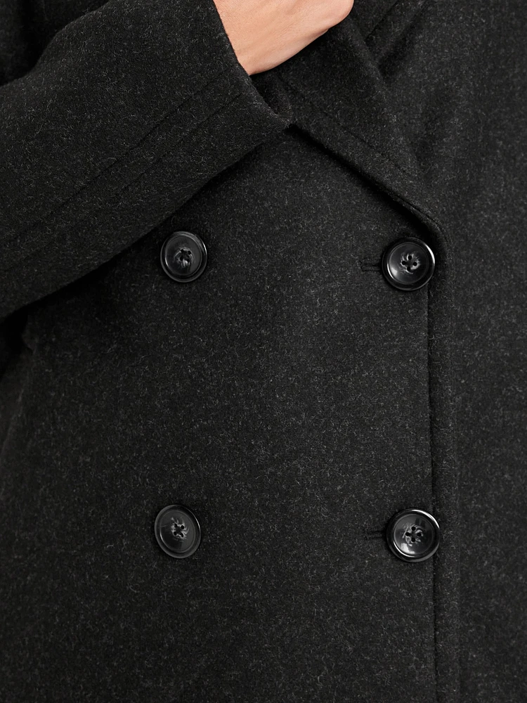 ジャケット・アウター doublet over sized pea coat Long Trench Coat for Women Elegant Single Breasted Pea Coat