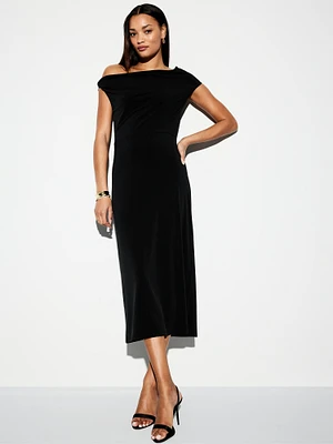 moon　VELVET DIAMANTE MIDI DRESS Diamond Dust Midi Dress | Teuta Matoshi