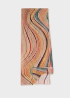 【関税&送料込】Paul Smith Swirl Linen Scarf Women's Linen-Blend 'Swirl' Scarf