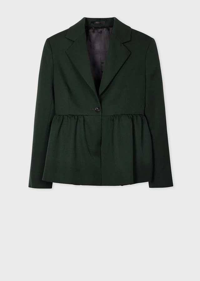 $795 Paul Smith Men's Green Soho Wool Mohair Extra Slim Fit