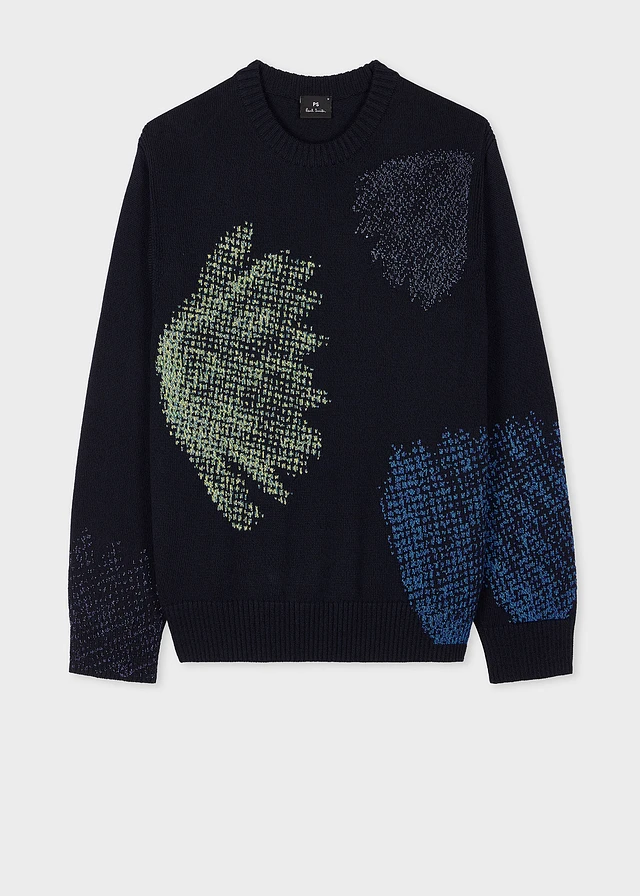 スウェット・トレーナー [PS PAUL SMITH] Half Tone Floral Print Sweatshirt Men's Beige 'Half Tone Floral' Sweatshirt