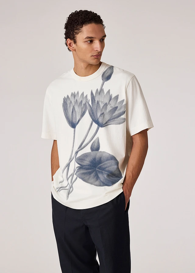 【Paul Smith】\"Half Tone Floral\" スウェット アートワーク 花 Paul Smith】Half Tone Floral スウェット アートワーク 花