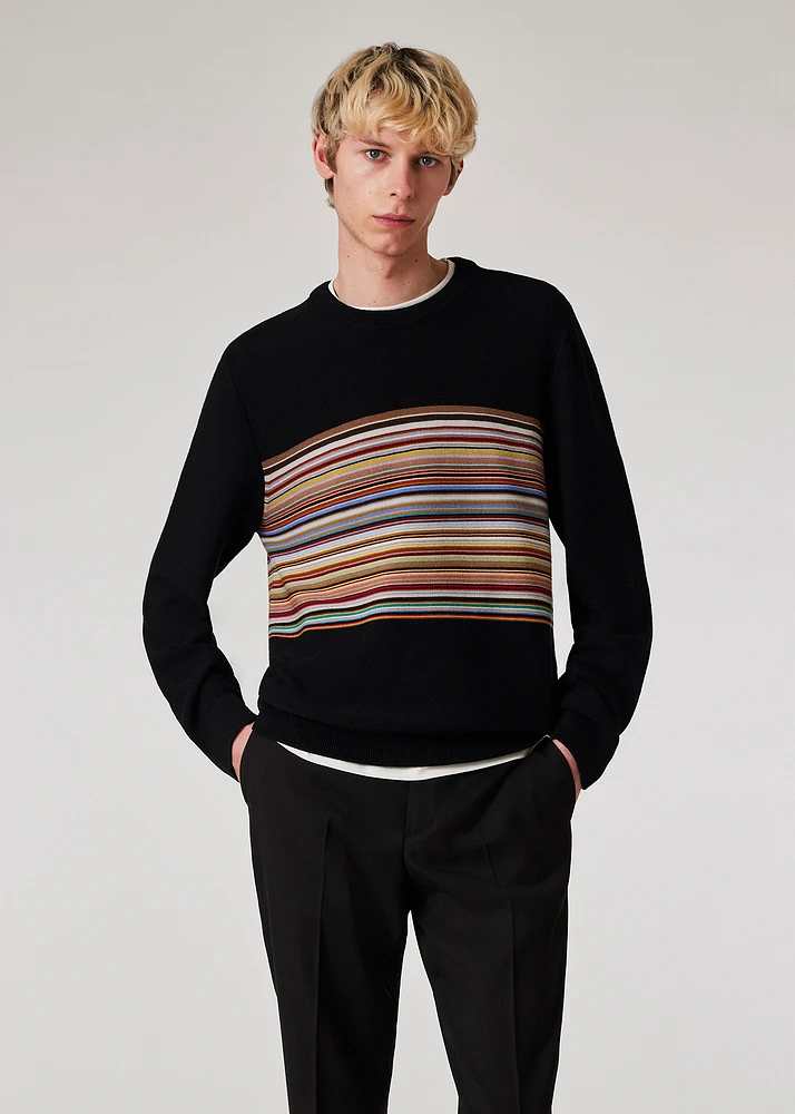 【関税&送料込】Paul Smith Signature Stripe Sweatshirt Men's 'Signature Stripe' Cashmere Sweater