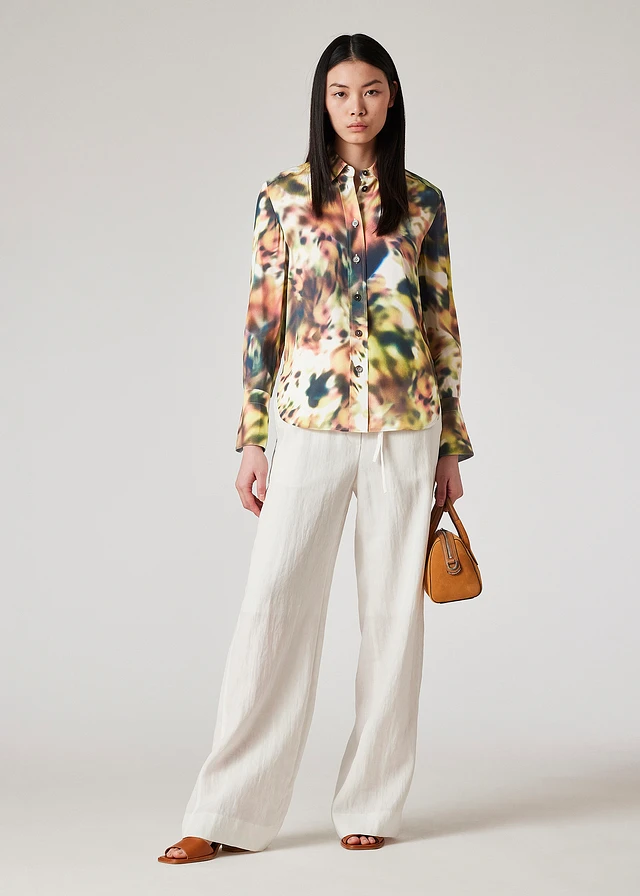 Paul Smith Women's 'Sketchbook Botanical' Silk Shirt