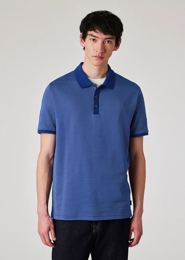 Cos TEXTURED KNITTED POLO SHIRT | King's Cross