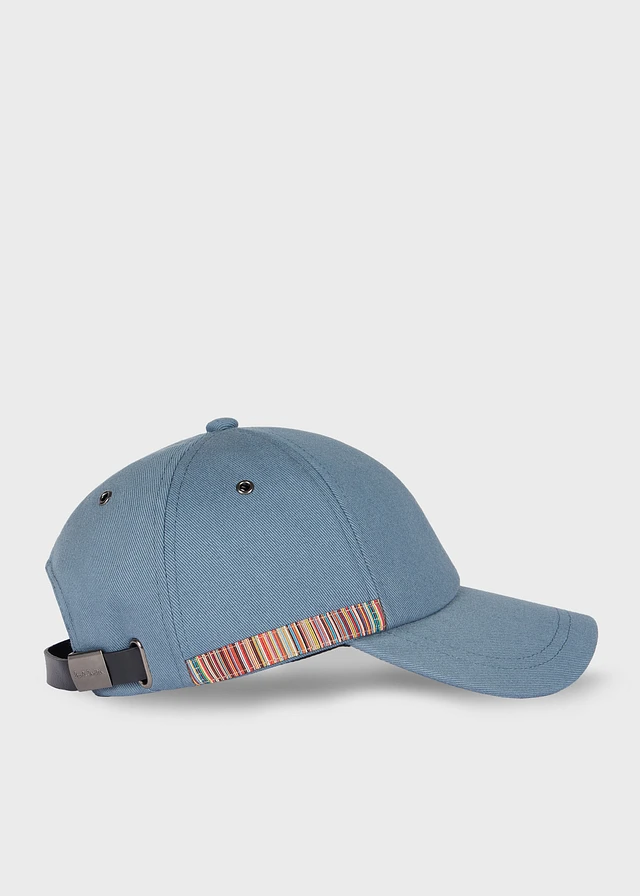 ポール・スミス Signature Stripe トリムキャップ ネイビー Paul Smith