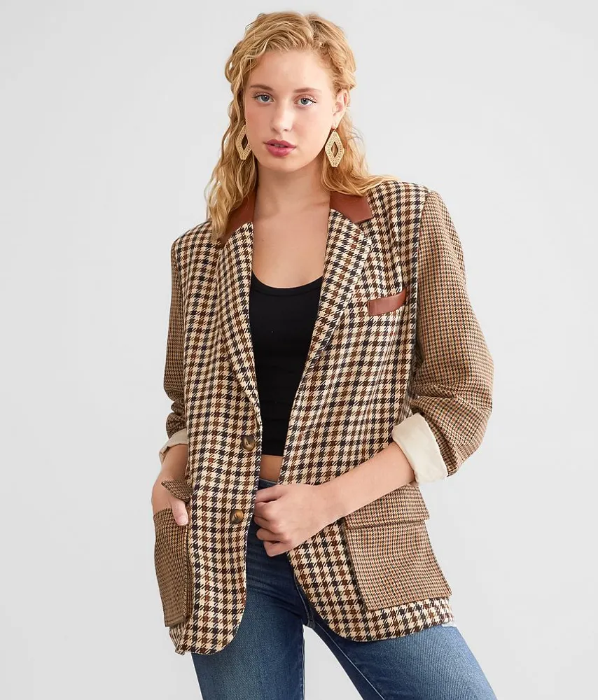 Steve Madden Carolina Houndstooth Blazer | Hamilton Place