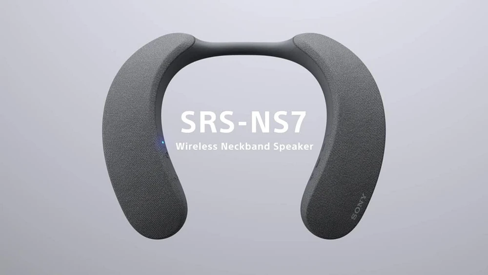 Sony - SRSNS7 Wireless Neckband Speaker - Black