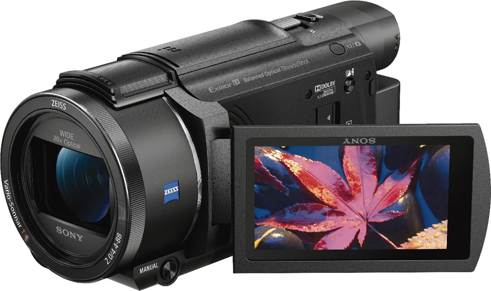 Sony - Handycam AX53 4K Flash Memory Premium Camcorder - Black 