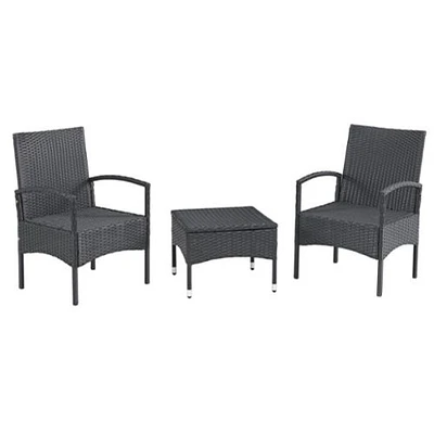 Latigo 3pc rattan patio clearance