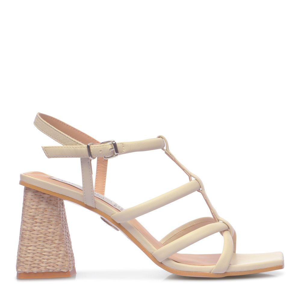 Sandalias tacon 2025 rafia