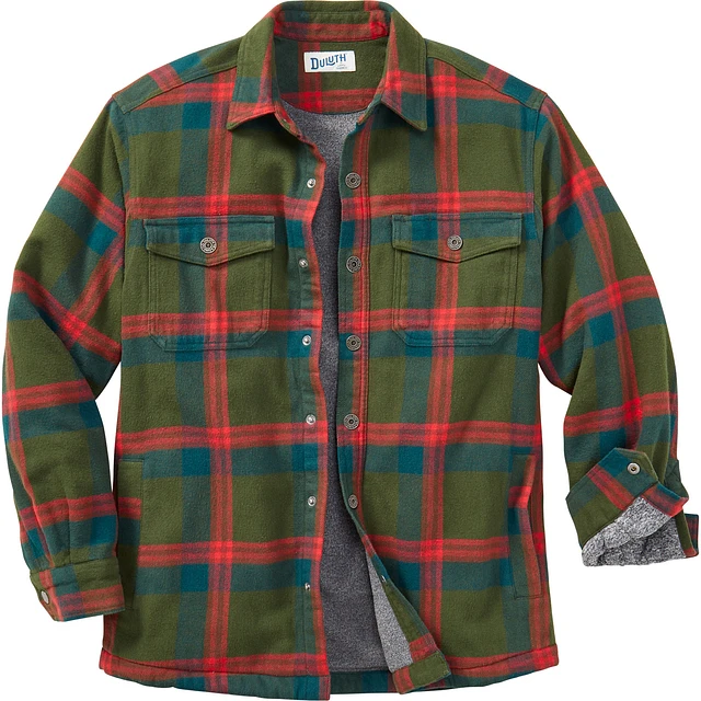 Duluth fleece lined flannel online