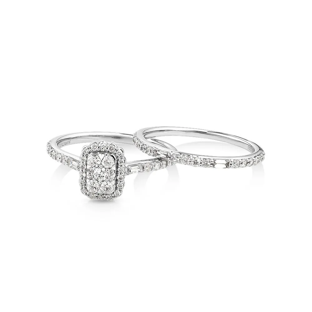 Michael hill outlet engagement ring set