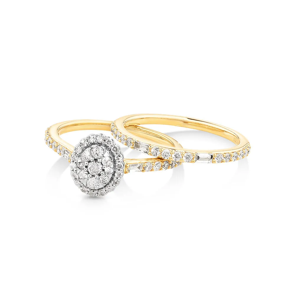 Michael hill oval hot sale engagement ring