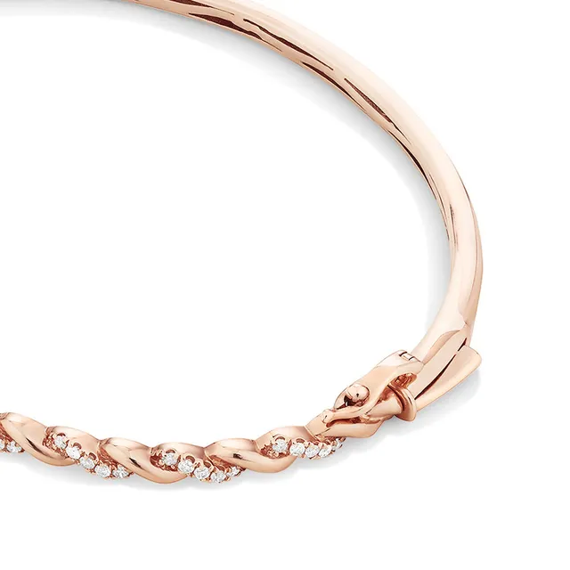 Rose gold bangle best sale michael hill