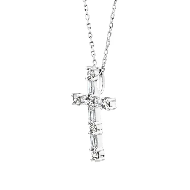 Michael Hill 0.34 Carat TW Baguette and Round Brilliant Diamond